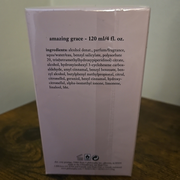 Philosophy Amazing Grace Eau de Parfum 4 fl oz Perfume Spray New Sealed - Picture 3 of 6